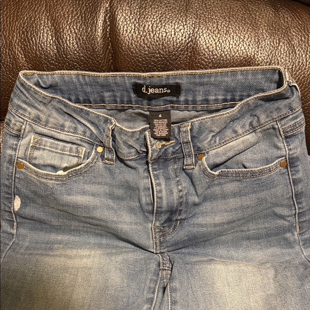 D. Jeans Women's High Rise Light Blue Denim Size 4
